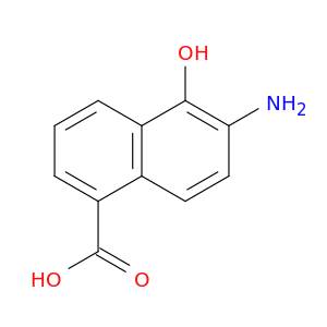 1-Naphthalenecarboxylicacid, 6-amino-5-hydroxy-