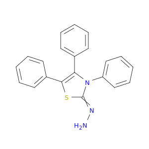 2(3H)-Thiazolone, 3,4,5-triphenyl-, hydrazone