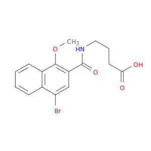 Butanoic acid, 4-[[(4-bromo-1-methoxy-2-naphthalenyl)carbonyl]amino]-