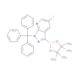 5-Fluoro-3-(4,4,5,5-tetramethyl-1,3,2-dioxaborolan-2-yl)-1-trityl-1H-pyrazolo[3,4-b]pyridine