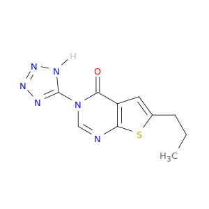 Thieno[2,3-d]pyrimidin-4(3H)-one, 6-propyl-3-(1H-tetrazol-5-yl)-