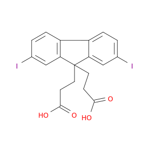 9H-Fluorene-9,9-dipropanoic acid, 2,7-diiodo-