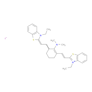 2-[(E)-2-(2-(DIMETHYLAMINO)-3-((E)-2-[3-ETHYL-1,3-BENZOTHIAZOL-2(3H)-YLIDENE]ETHYLIDENE)-1-CYCLOHEXEN-1-YL)VINYL]-3-ETHYL-1,3-BENZOTHIAZOL-3-IUM IODIDE