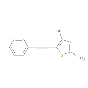 Thiophene, 3-bromo-5-methyl-2-(phenylethynyl)-