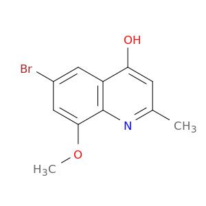 4-Quinolinol, 6-bromo-8-methoxy-2-methyl-