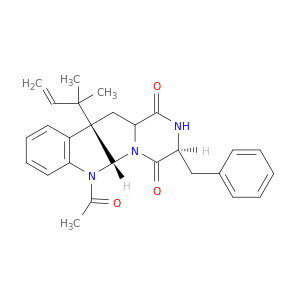 (3s,5ar,10br)-6-acetyl-3-benzyl-10b-(2-methylbut-3-en-2-yl)-6,10b,11,11a-tetrahydro-2h-pyrazino[1',2':1,5]pyrrolo[2,3-b]indole-1,4(3h,5ah)-dione