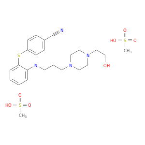 10-{3-[4-(2-hydroxyethyl)piperazin-1-yl]propyl}-10h-phenothiazine-2-carbonitrile methanesulfonate(1:2)