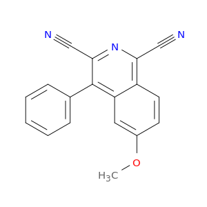 1,3-Isoquinolinedicarbonitrile, 6-methoxy-4-phenyl-