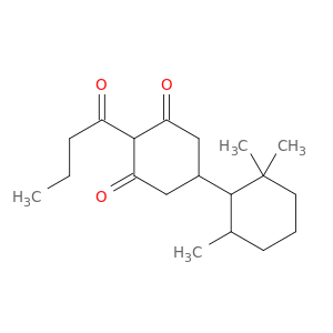 [1,1'-Bicyclohexyl]-3,5-dione, 2',2',6'-trimethyl-4-(1-oxobutyl)-