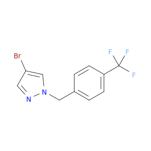 4-bromo-1-{[4-(trifluoromethyl)phenyl]methyl}-1H-pyrazole