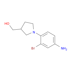 [1-(4-Amino-2-bromophenyl)pyrrolidin-3-yl]methanol