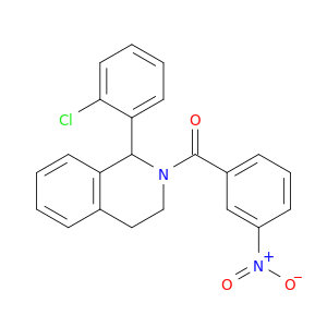 Isoquinoline, 1-(2-chlorophenyl)-1,2,3,4-tetrahydro-2-(3-nitrobenzoyl)-