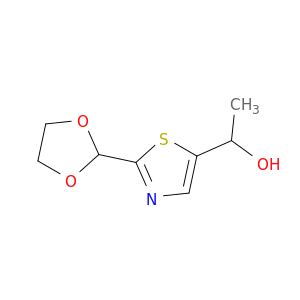 1-[2-(1,3-Dioxolan-2-yl)-1,3-thiazol-5-yl]ethan-1-ol