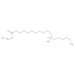 Octadecanoic acid, 12-hydroxy-, ethenyl ester, (R)-