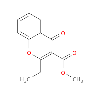 2-Pentenoic acid, 3-(2-formylphenoxy)-, methyl ester, (2E)-