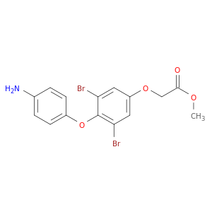 Acetic acid, 2-[4-(4-aminophenoxy)-3,5-dibromophenoxy]-, methyl ester