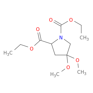 diethyl 4,4-dimethoxypyrrolidine-1,2-dicarboxylate