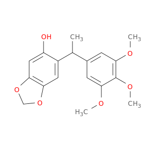 1,3-Benzodioxol-5-ol, 6-[1-(3,4,5-trimethoxyphenyl)ethyl]-