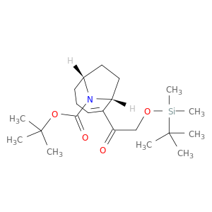 9-Azabicyclo[4.2.1]non-2-ene-9-carboxylicacid, 2-[2-[[(1,1-dimethylethyl)dimethylsilyl]oxy]acetyl]-, 1,1-dimethylethylester, (1R,6R)-