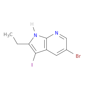 5-溴-2-乙基-3-Iodo-1H-吡咯[2,3-B]吡啶