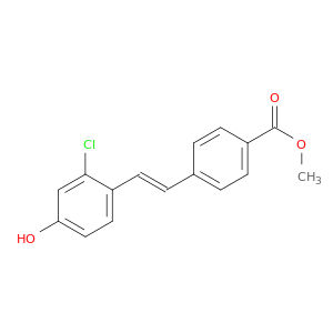 4-(2-氯-4-羟基苯乙烯基)苯甲酸甲酯
