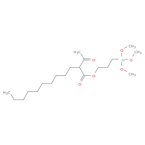 Dodecanoic acid, 2-acetyl-, 3-(trimethoxysilyl)propyl ester