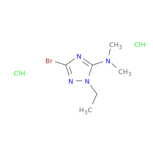 1H-1,2,4-三唑-5-胺,3-溴-1-乙基-N,N-二甲基-,盐酸盐(1：2)