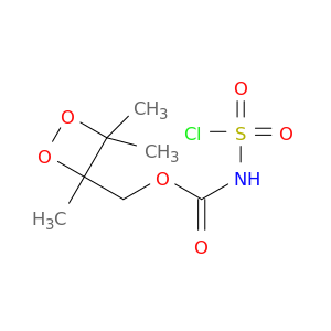 (3,4,4-trimethyldioxetan-3-yl)methyl N-chlorosulfonylcarbamate