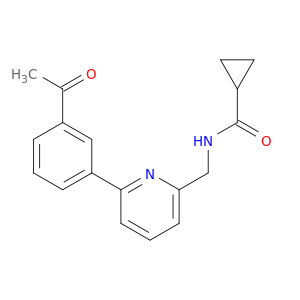 Cyclopropanecarboxamide, N-[[6-(3-acetylphenyl)-2-pyridinyl]methyl]-