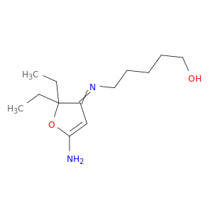 1-Pentanol, 5-[(5-amino-2,2-diethyl-3(2H)-furanylidene)amino]-