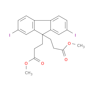 9H-Fluorene-9,9-dipropanoic acid, 2,7-diiodo-, dimethyl ester