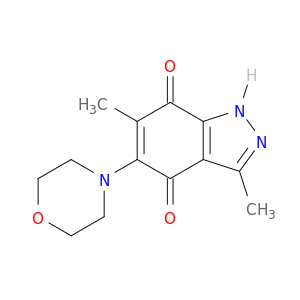 1H-Indazole-4,7-dione, 3,6-dimethyl-5-(4-morpholinyl)-