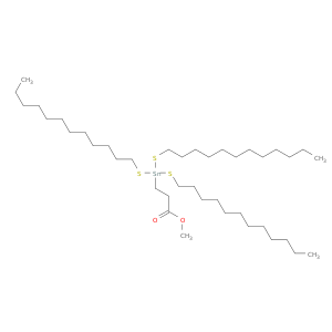 Propanoic acid, 3-[tris(dodecylthio)stannyl]-, methyl ester
