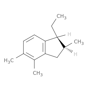 1H-Indene, 1-ethyl-2,3-dihydro-2,4,5-trimethyl-, cis-