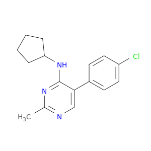 4-Pyrimidinamine, 5-(4-chlorophenyl)-N-cyclopentyl-2-methyl-
