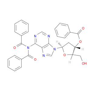 Adenosine, N,N-dibenzoyl-2'-deoxy-, 3'-benzoate