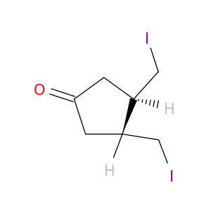 Cyclopentanone, 3,4-bis(iodomethyl)-, trans-