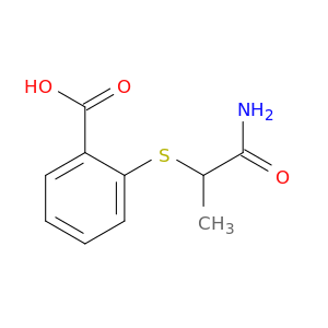2-[(1-carbamoylethyl)sulfanyl]benzoic Acid