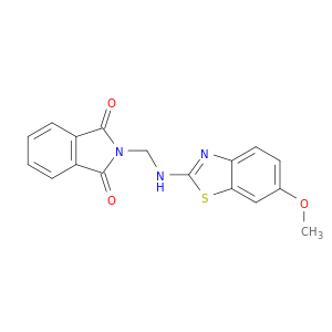 1H-Isoindole-1,3(2H)-dione,2-[[(6-methoxy-2-benzothiazolyl)amino]methyl]-