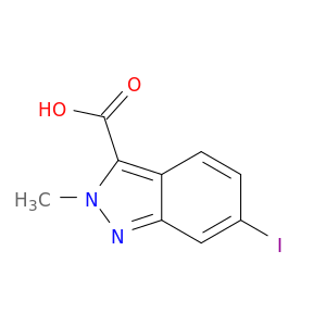 2H-Indazole-3-carboxylicacid, 6-iodo-2-methyl-