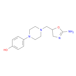4-(4-((2-Amino-4,5-dihydro-5-oxazolyl)methyl)-1-piperazinyl)phenol