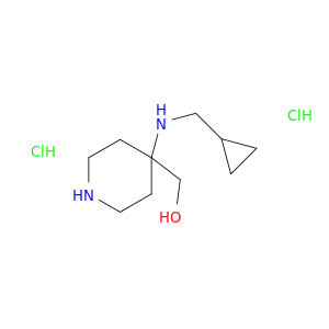 {4-[(cyclopropylmethyl)amino]piperidin-4-yl}methanol dihydrochloride
