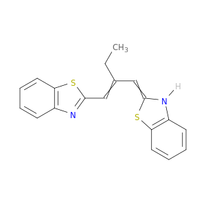 Benzothiazole, 2-[2-(2-benzothiazolylmethylene)butylidene]-2,3-dihydro-
