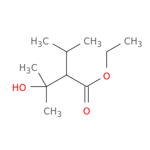 Butanoic acid,3-hydroxy-3-methyl-2-(1-methylethyl)-, ethyl ester