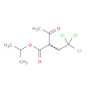 2-Butenoic acid, 2-acetyl-4,4,4-trichloro-, 1-methylethyl ester