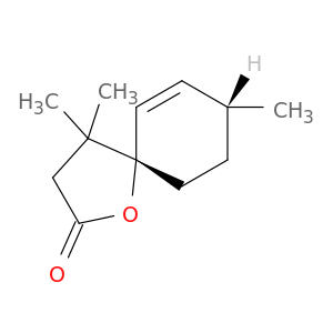 1-Oxaspiro[4.5]dec-6-en-2-one, 4,4,8-trimethyl-, (5S,8R)-