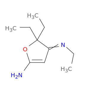 2-Furanamine, 5,5-diethyl-4-(ethylimino)-4,5-dihydro-