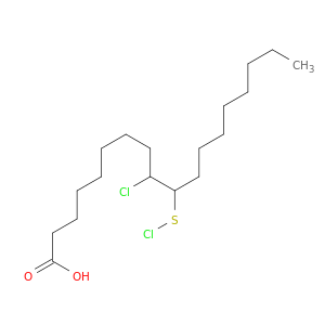 Octadecanoic acid, 9-chloro-10-(chlorothio)-