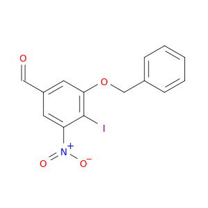 3-(Benzyloxy)-4-iodo-5-nitrobenzaldehyde