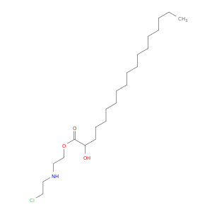 Octadecanoic acid, 2-hydroxy-, 2-[(2-chloroethyl)amino]ethyl ester